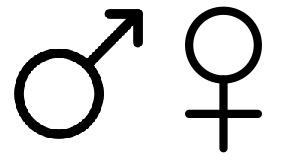 simboli maschile e femminile